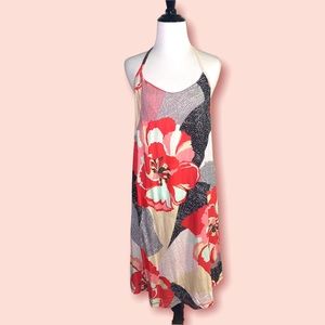 Patagonia dress, awesome back! Pretty red floral print, built in bra! Adjustable